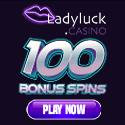 LadyLuck 100 Bonus Spins Banner 125x125 Gif